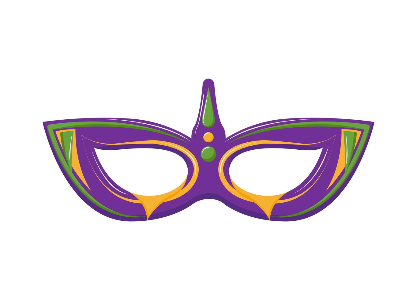 máscara de mardi gras vector