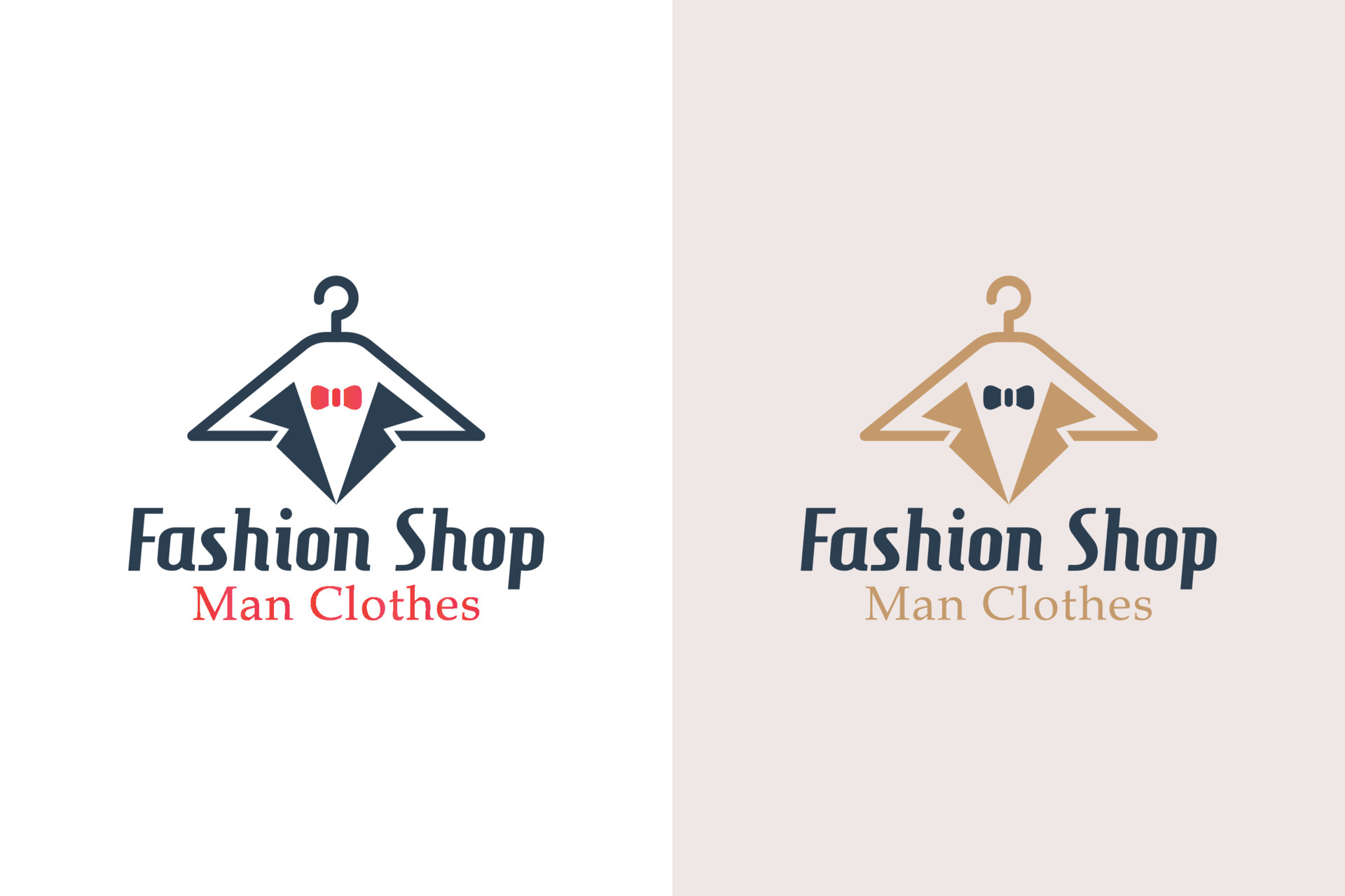 awesome fashion shop logo. tailor man clothes vintage style design ...