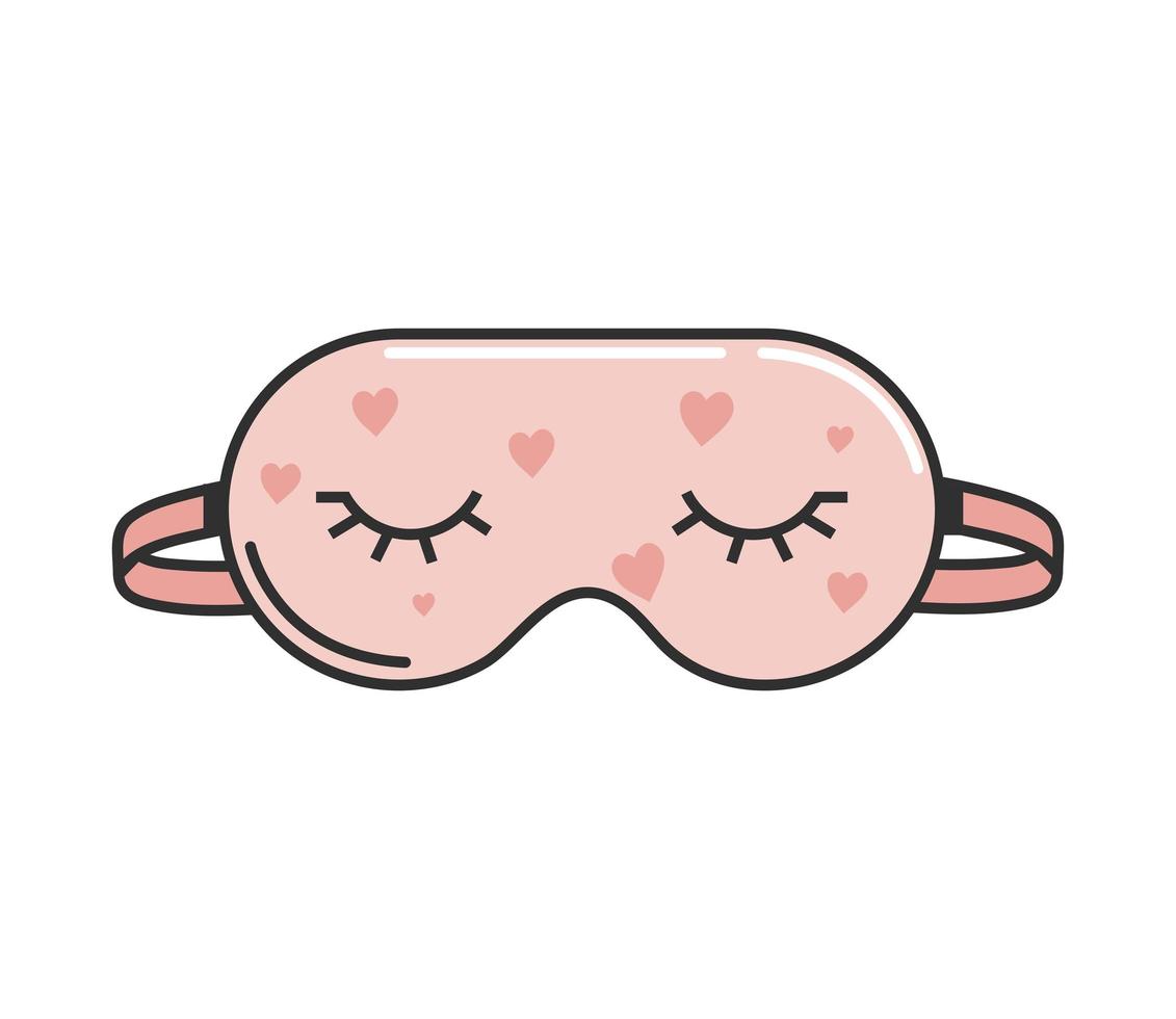 sleep mask eyes vector