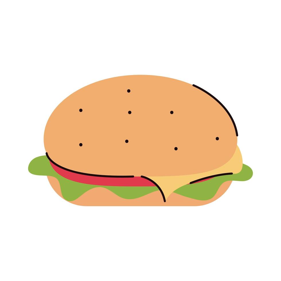 burger fast food vector