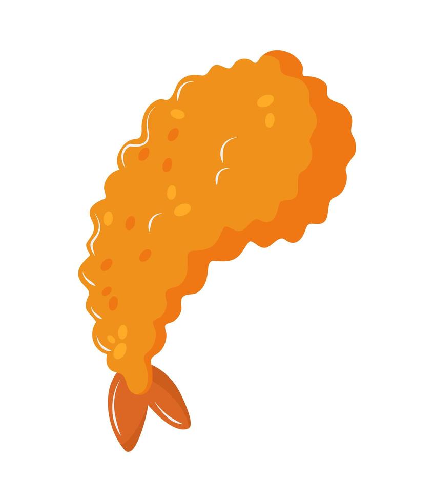 japanese tempura shrimp vector