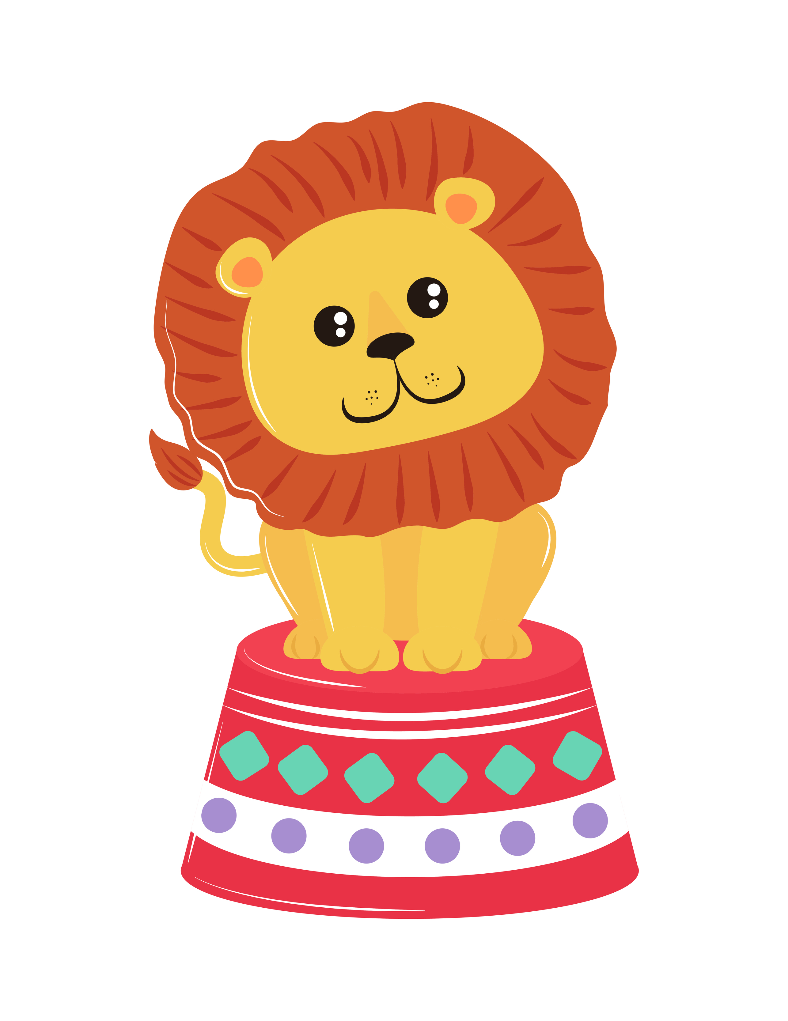 Circus Lion Clipart Free