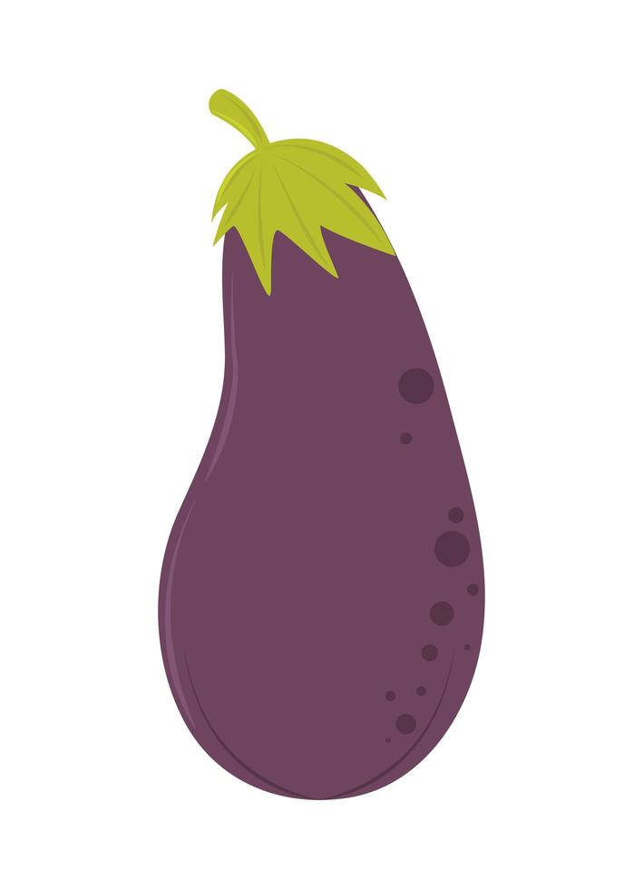 icono de berenjena fresca vector