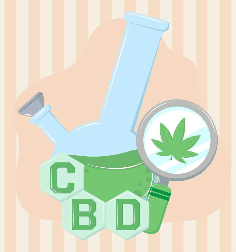 cannabis herbal alternative vector