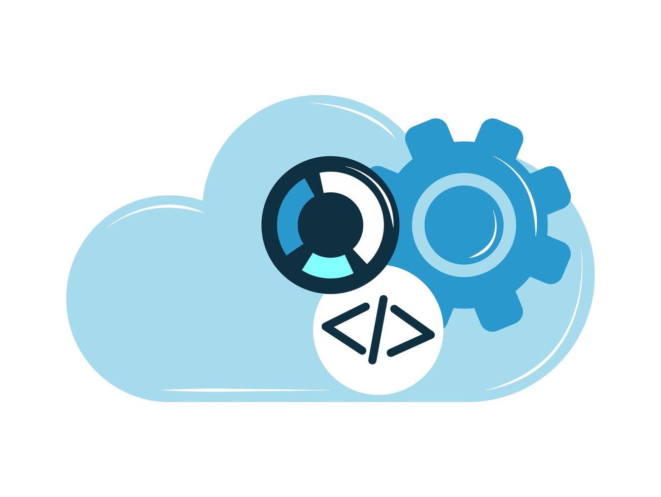 web development data vector