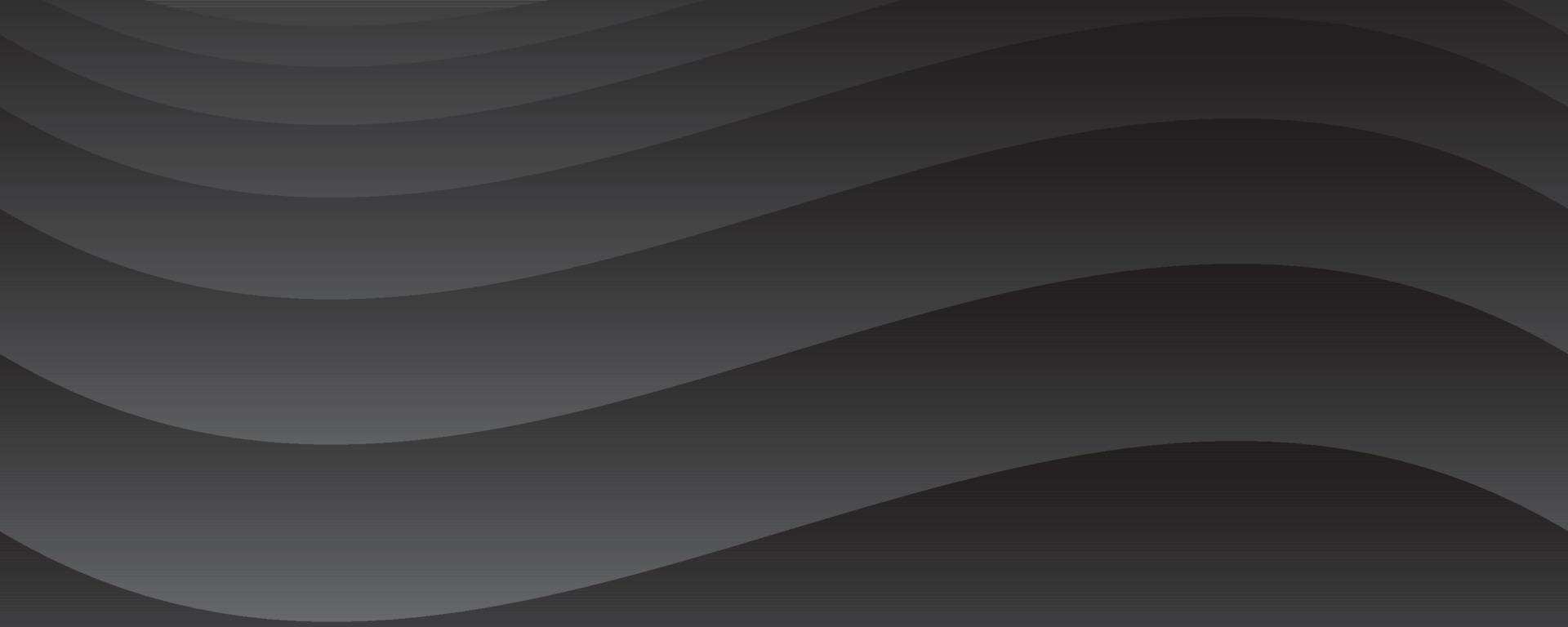 Black Wave Background vector