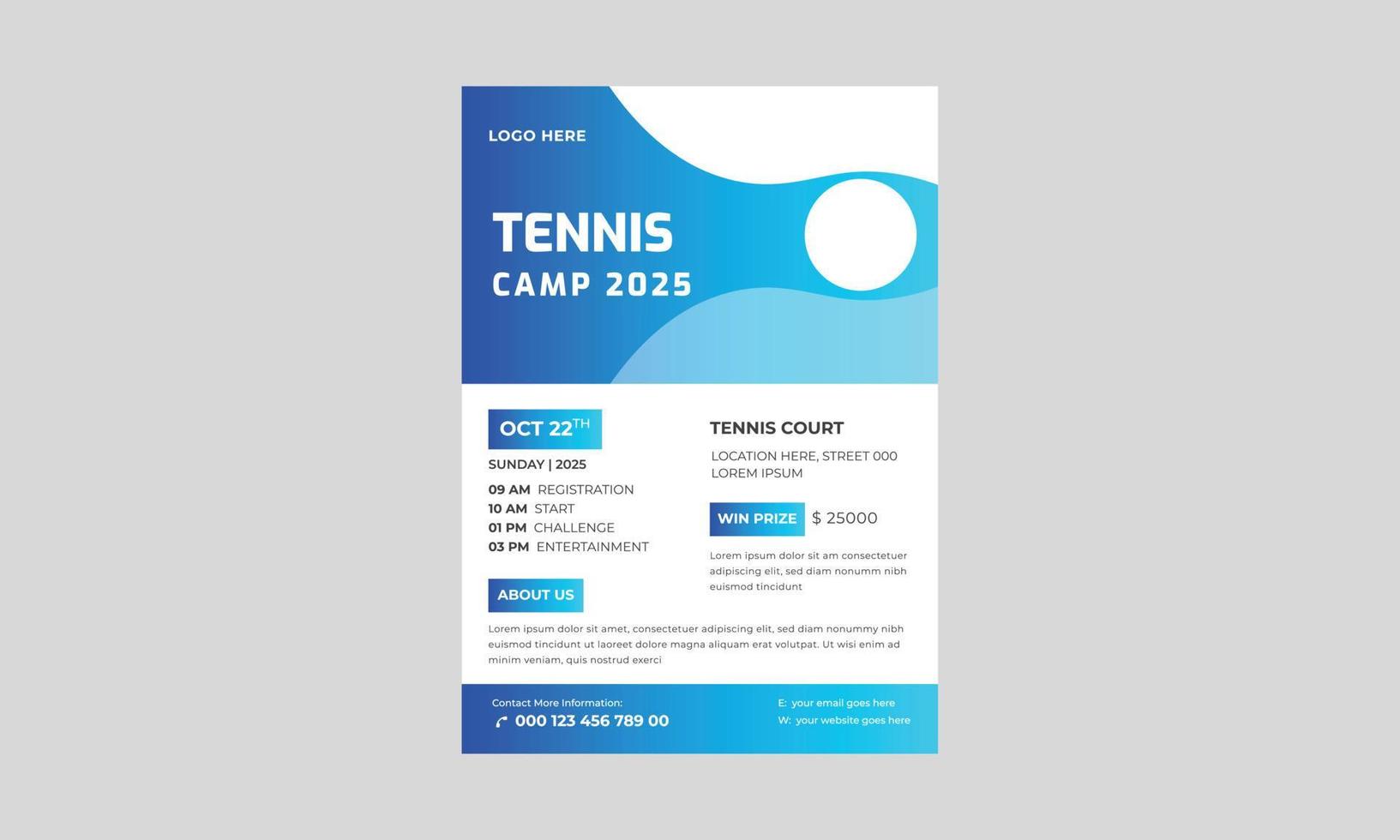 Tennis Poster Set Vector. Design For Sport Bar Promotion Flyer, Tennis Tournament Flyer Design Template, Tennis Poster Set Vector. vector