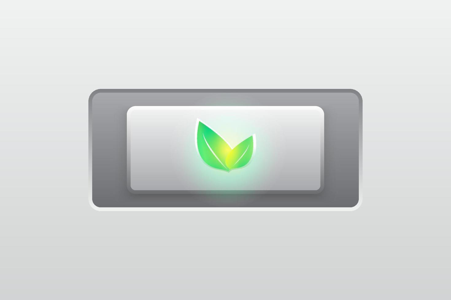 eco green icon,button,modern vector