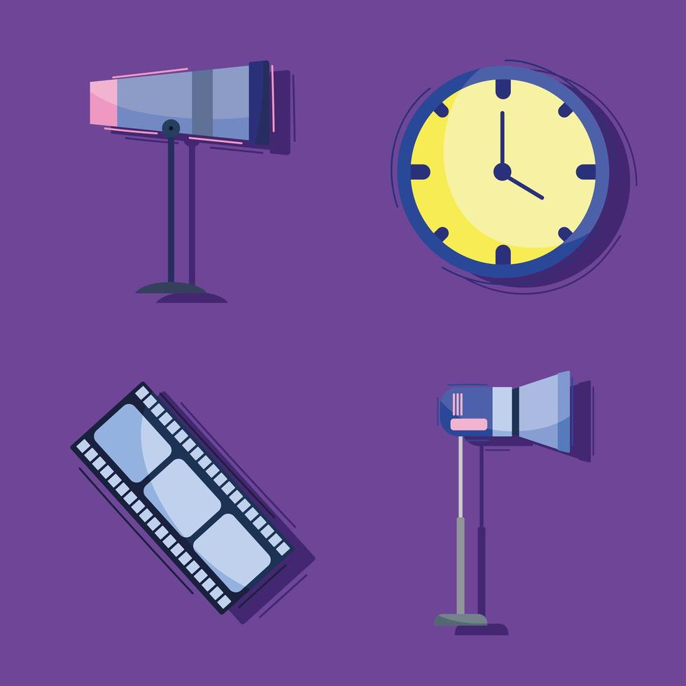 video production icon vector