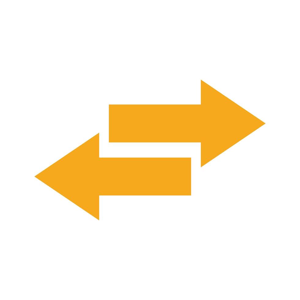 double direction arrows vector