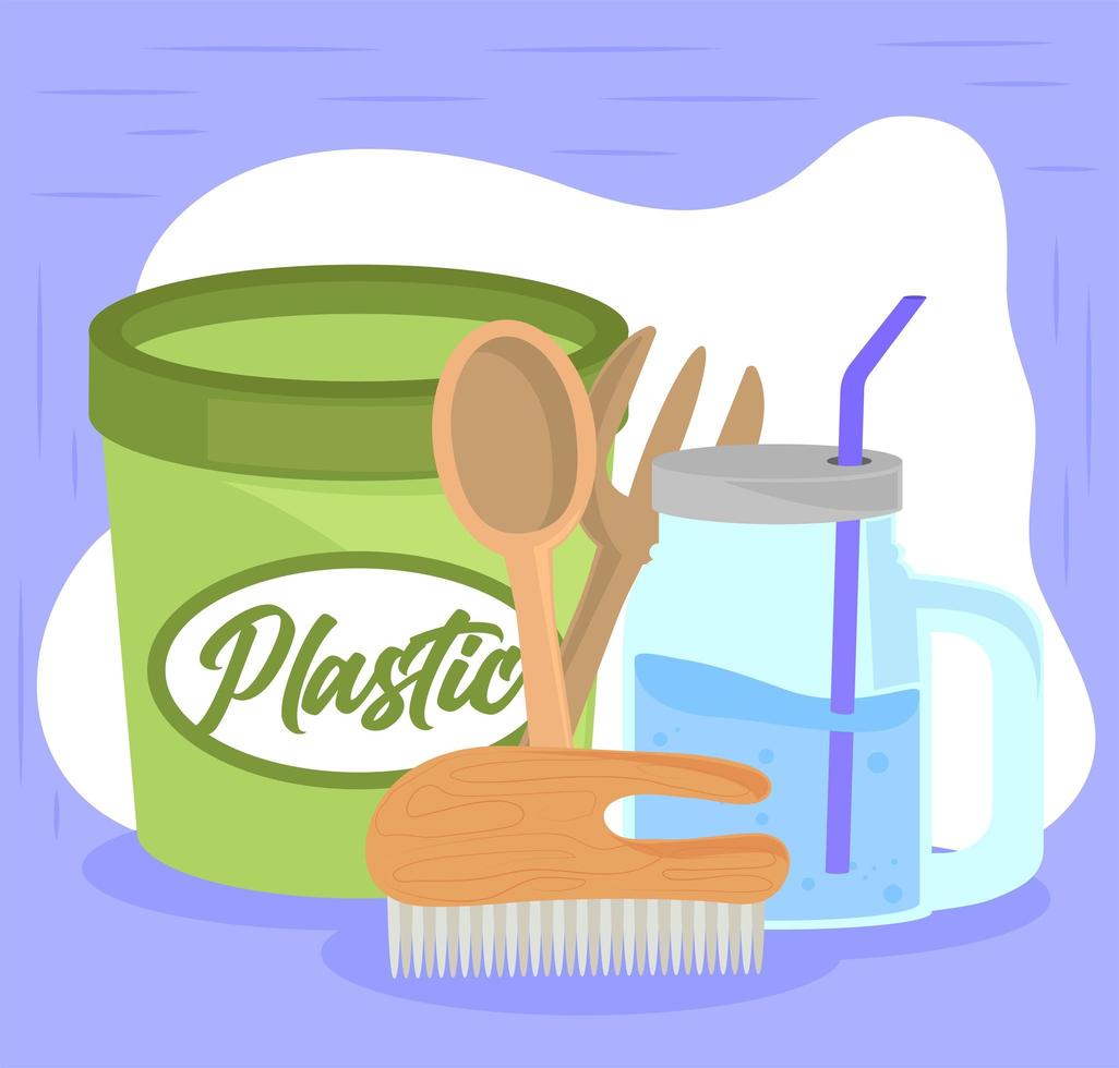 eco sustainable and reuse vector