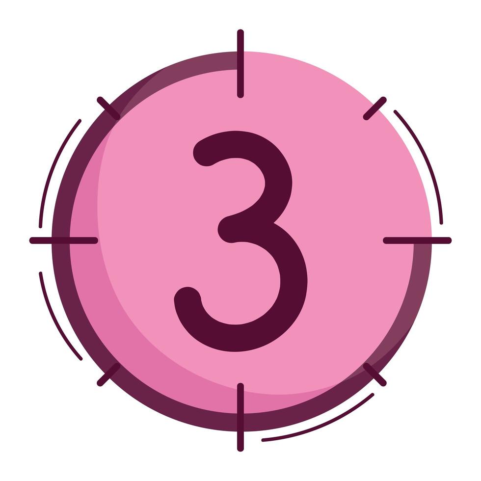 movie countdown icon vector