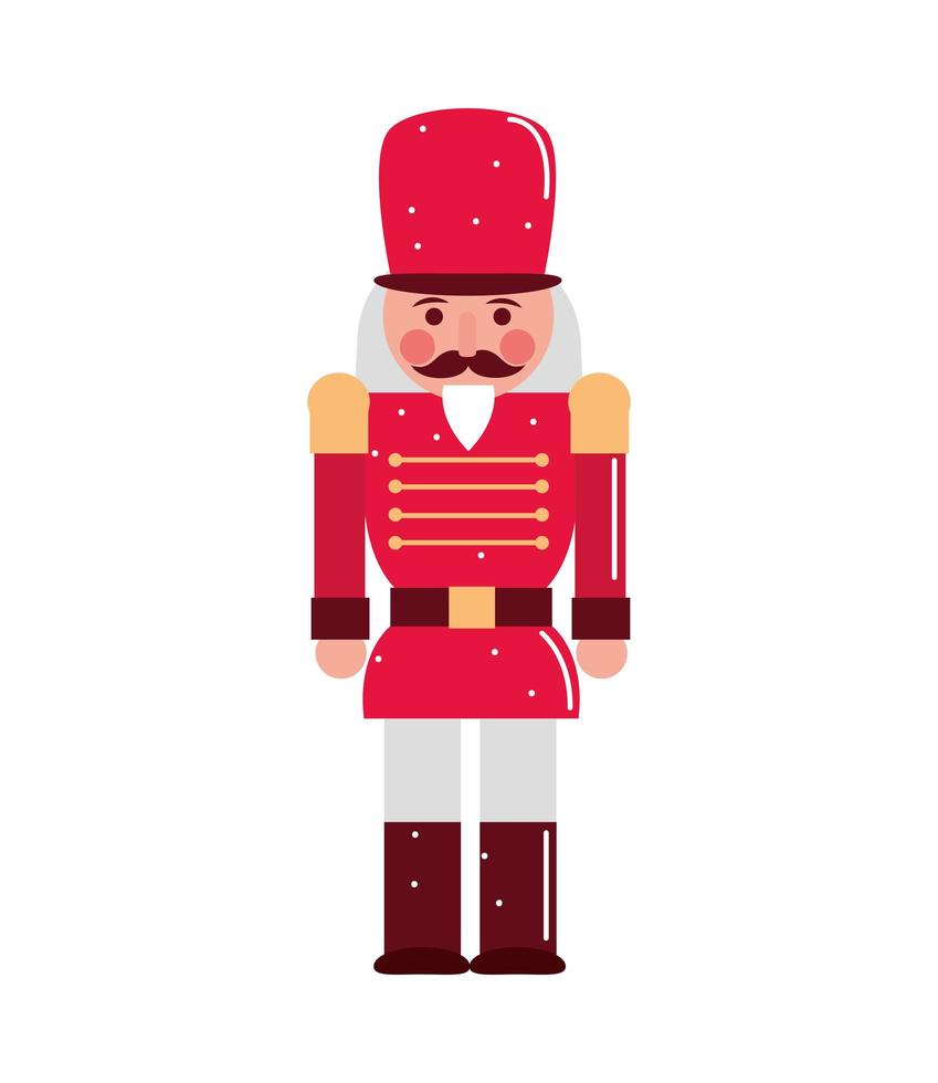 personaje de cascanueces de navidad vector