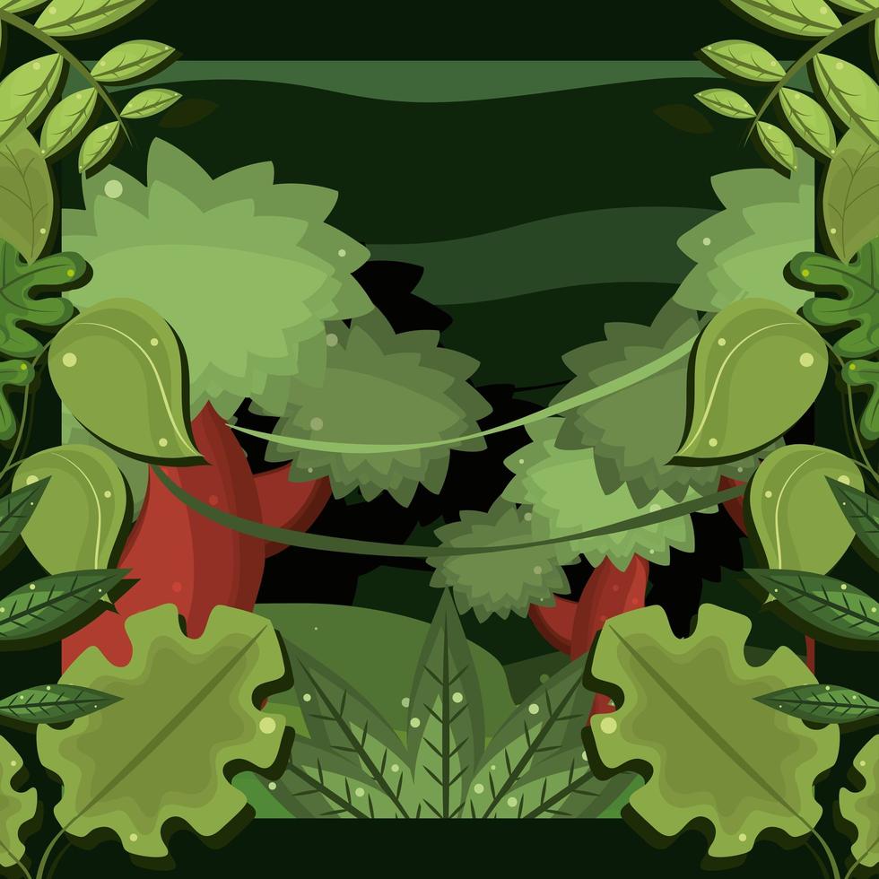 jungle foliage nature vector