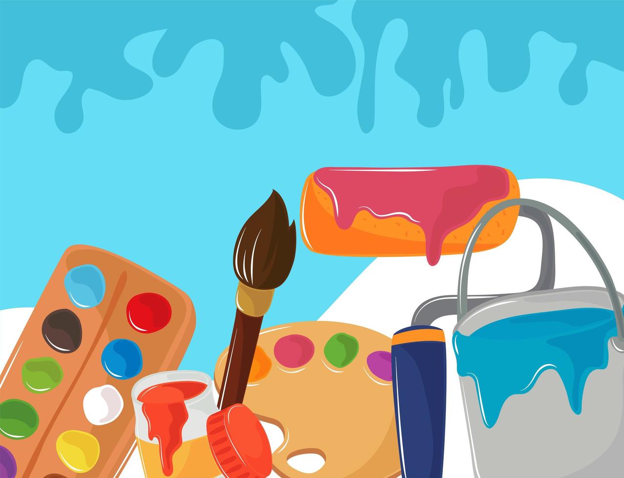 artist paint color 6098992 Vector Art at Vecteezy