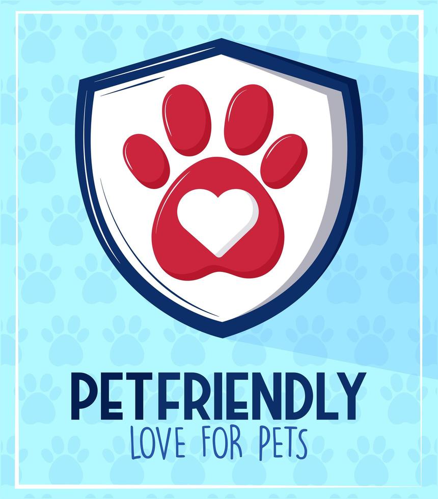 pet friendly banner vector