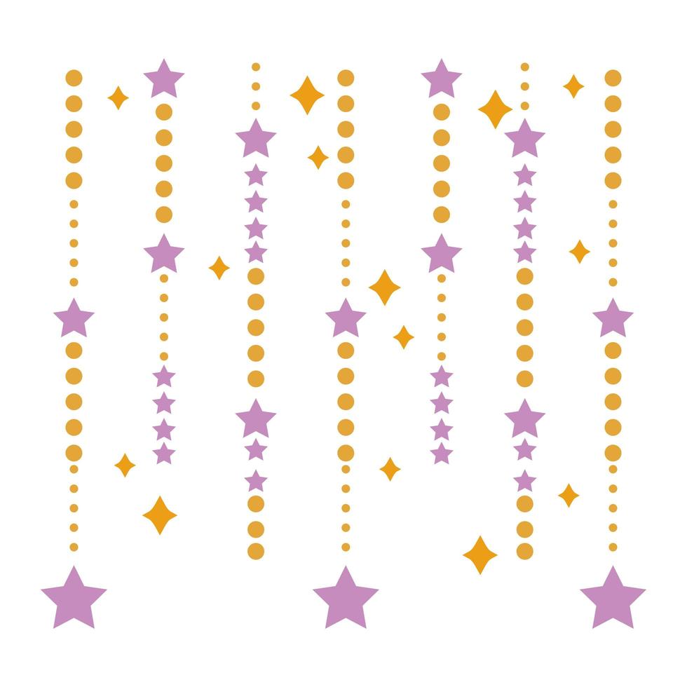 fondo de estrellas decorativas vector