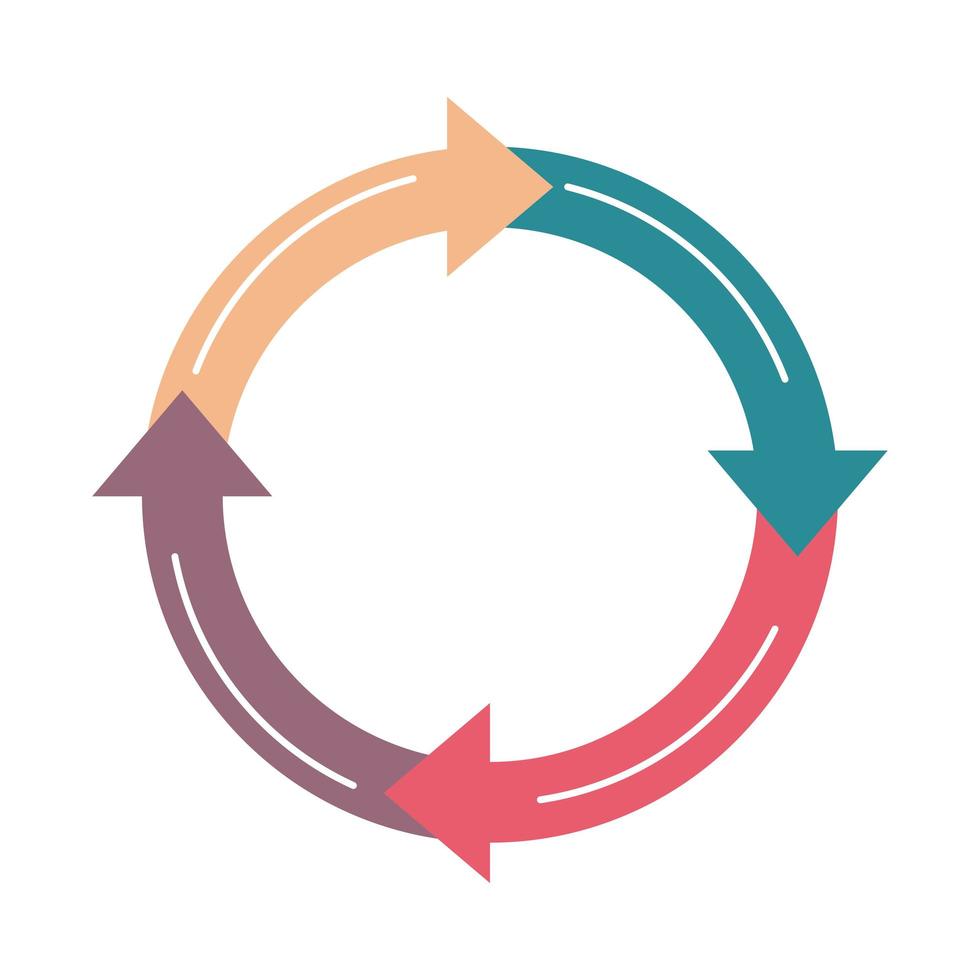 finanzas de diagrama redondo vector