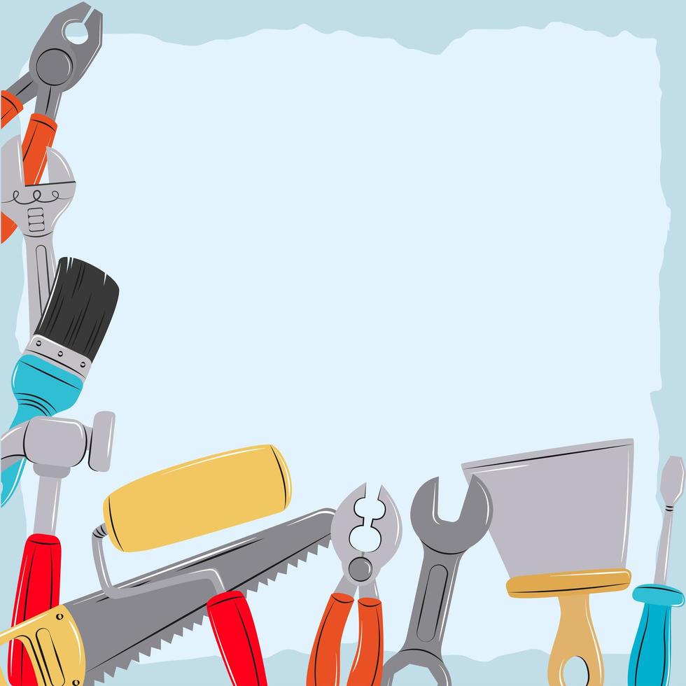 work tools and equipment vector