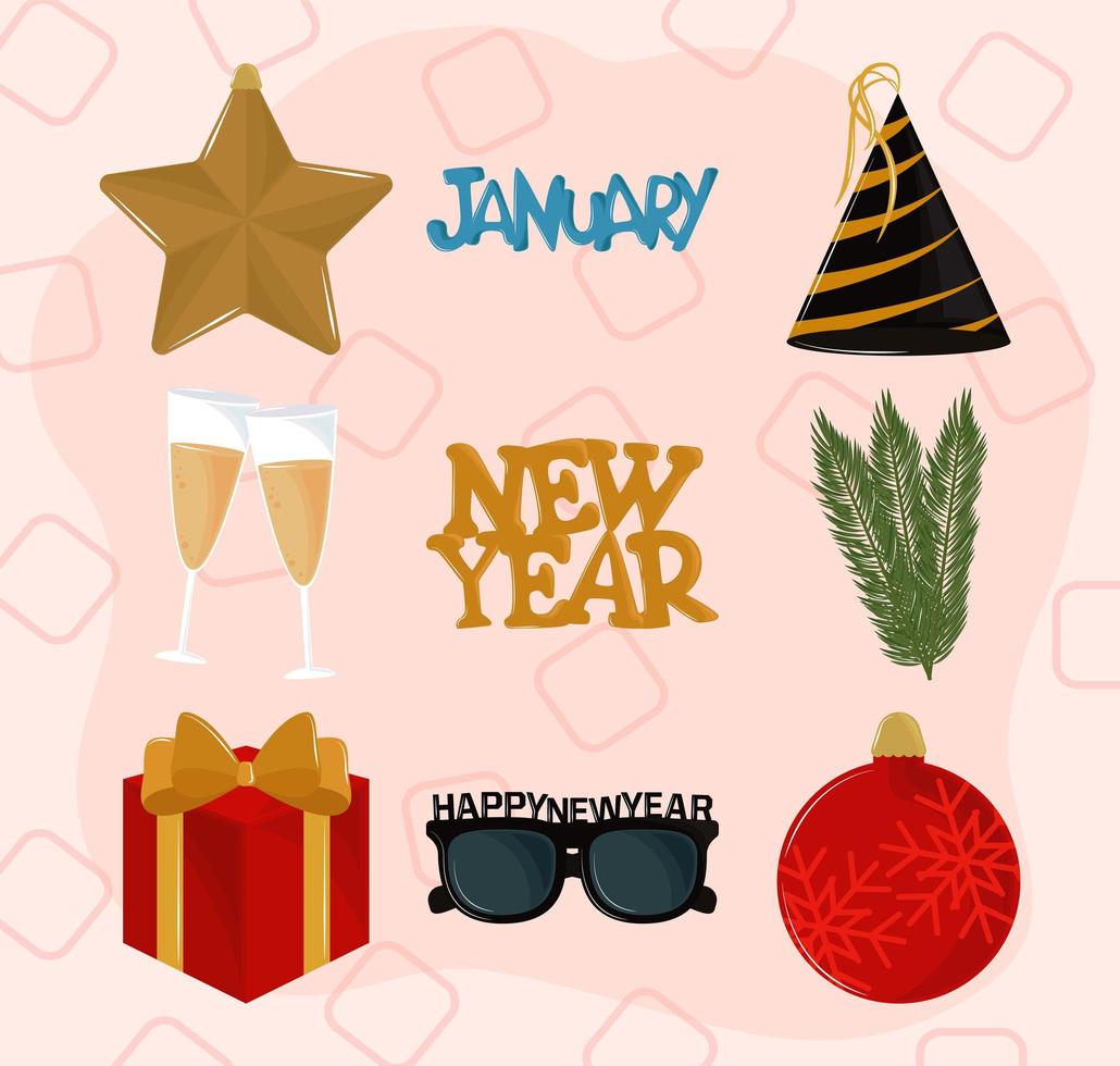 new year festive vector