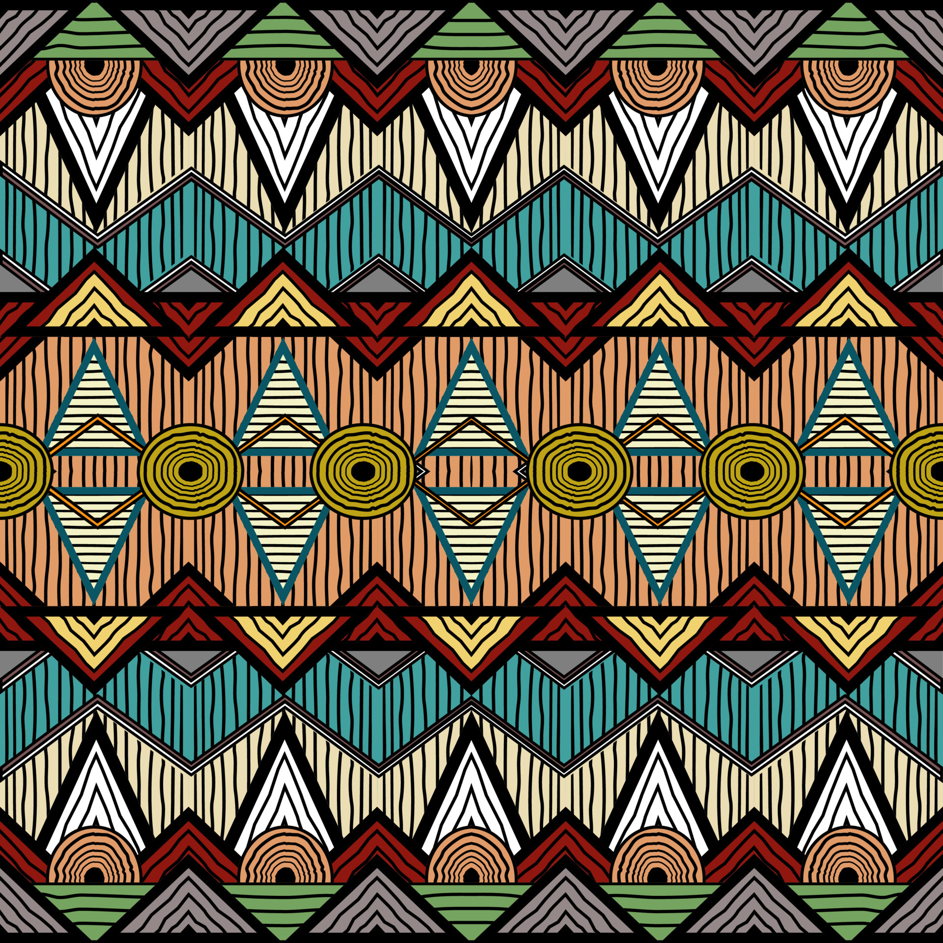 colorful tribal art