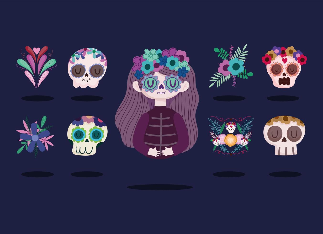 mexican day of the dead vector