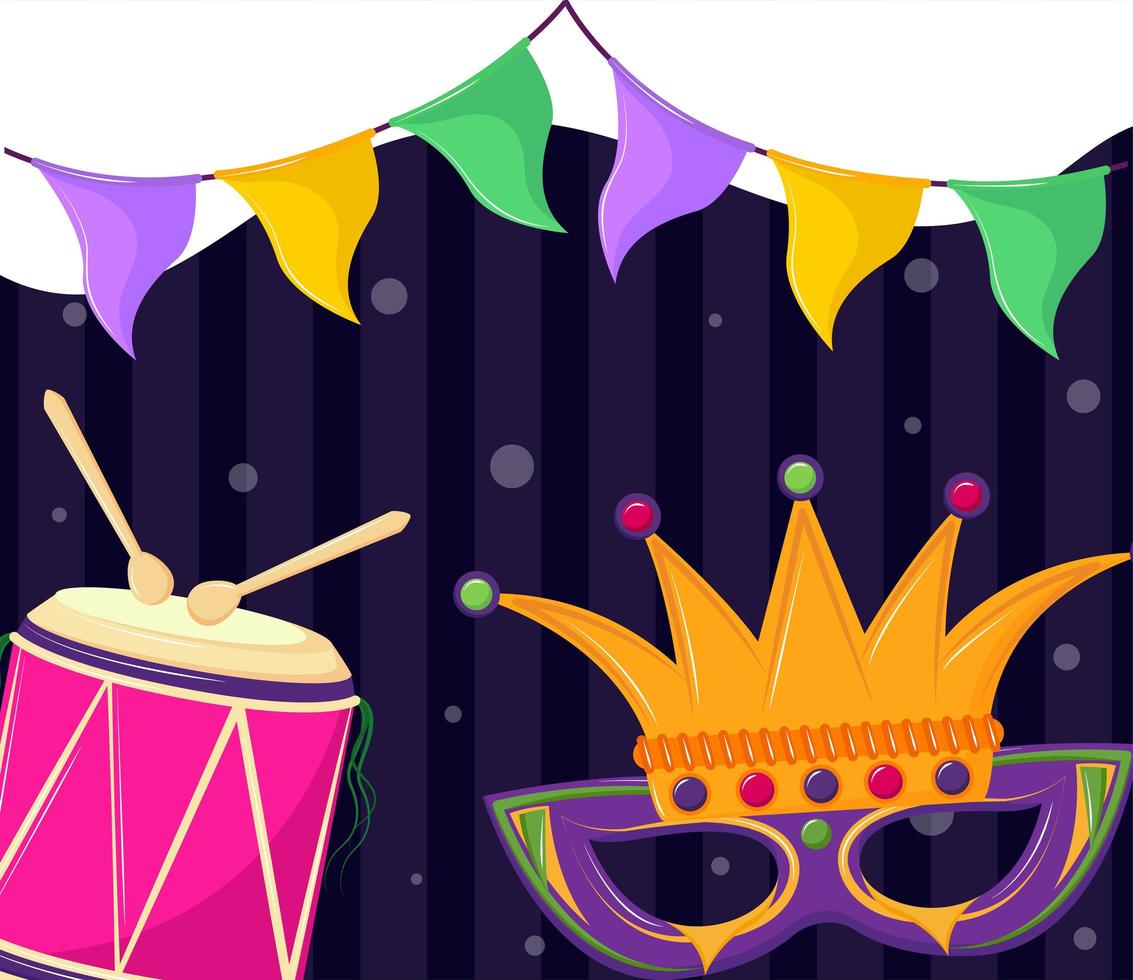 carnaval de mardi gras vector