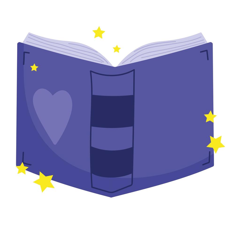 open book read vector