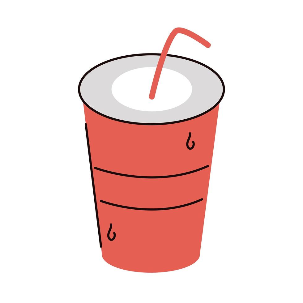 takeaway soda cup vector