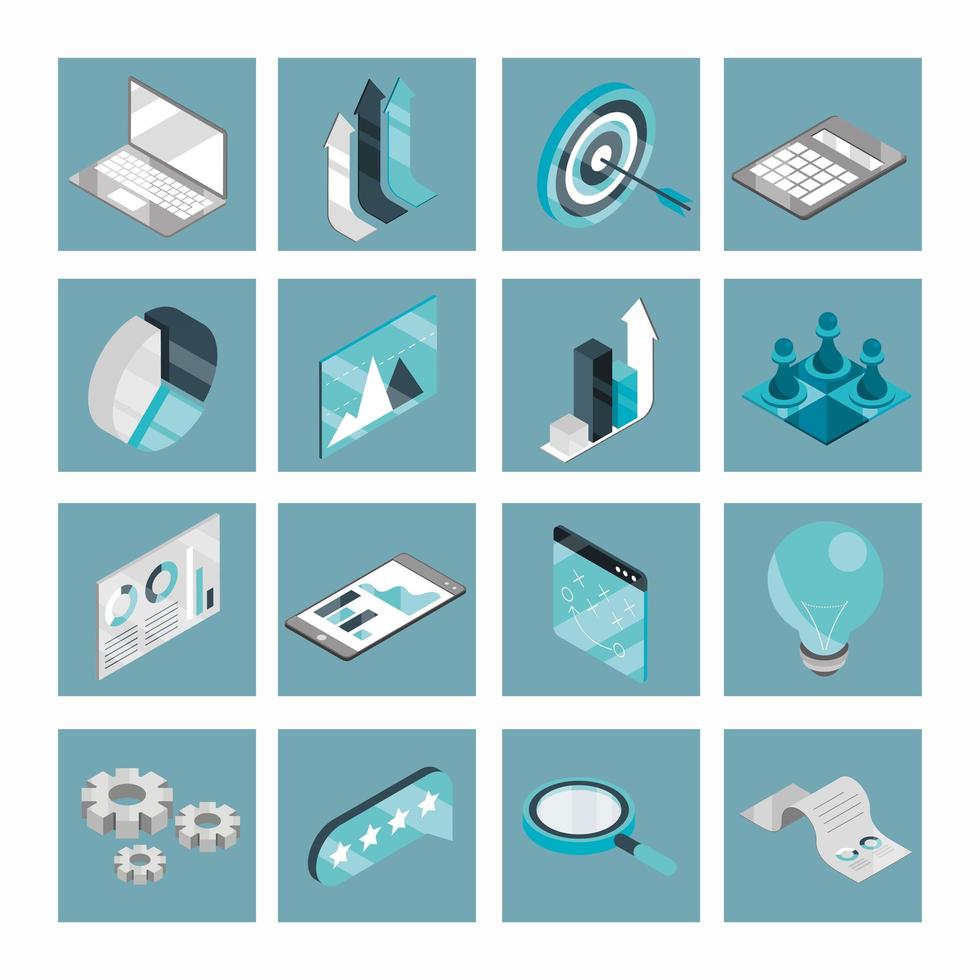 set of business strategy vector