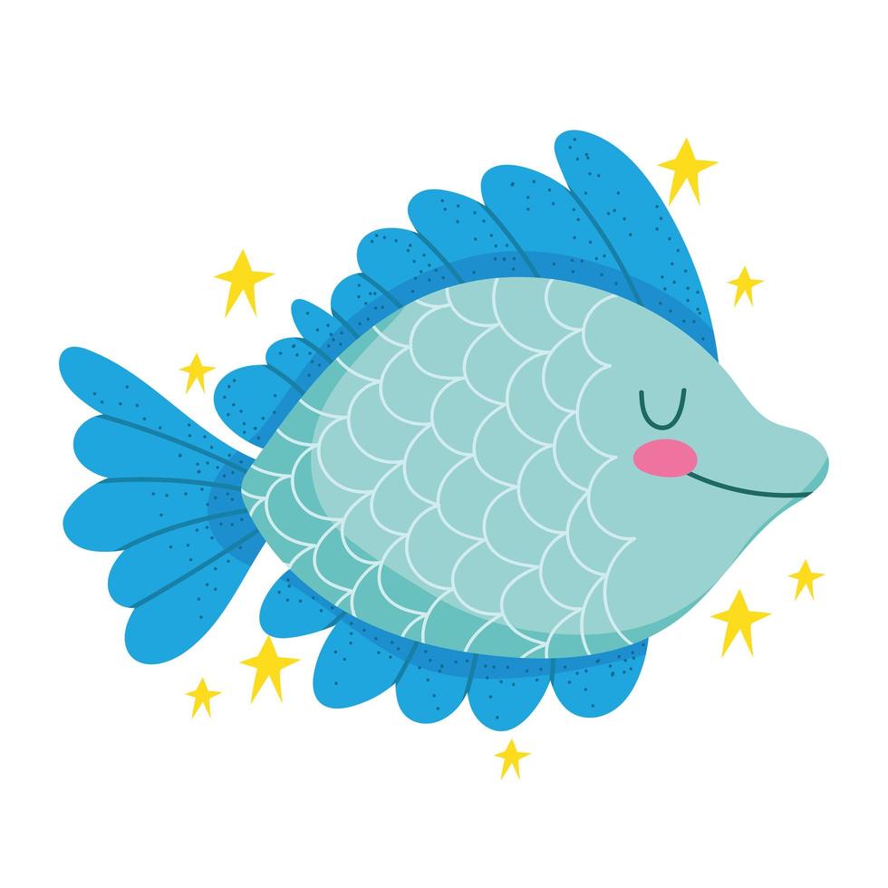 fish undersea life vector