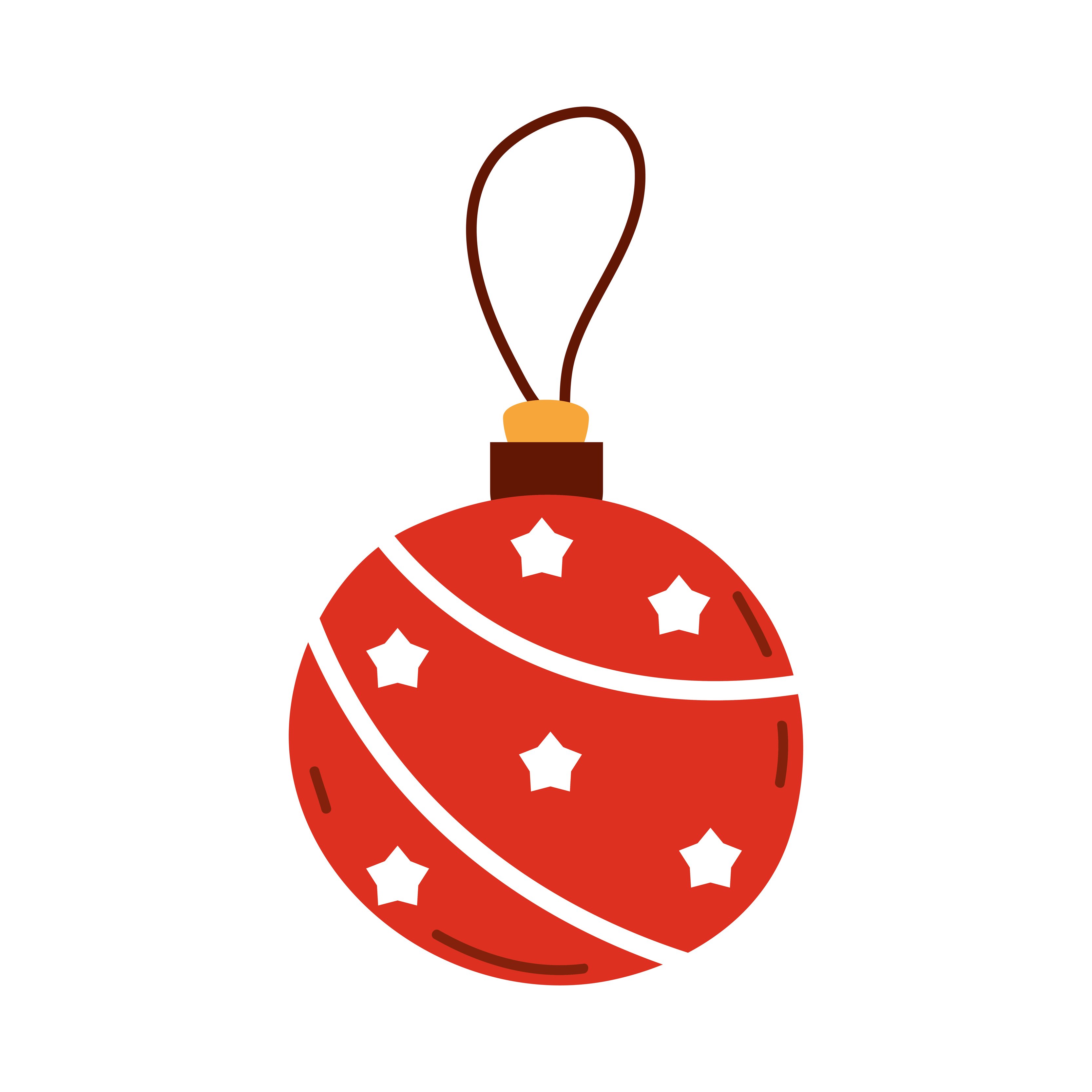 christmas red ball 6099796 Vector Art at Vecteezy