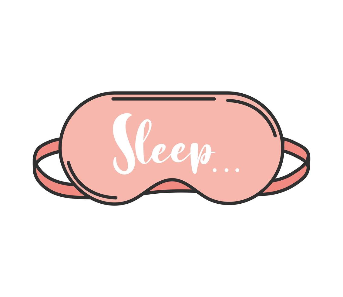 sleep mask icon vector