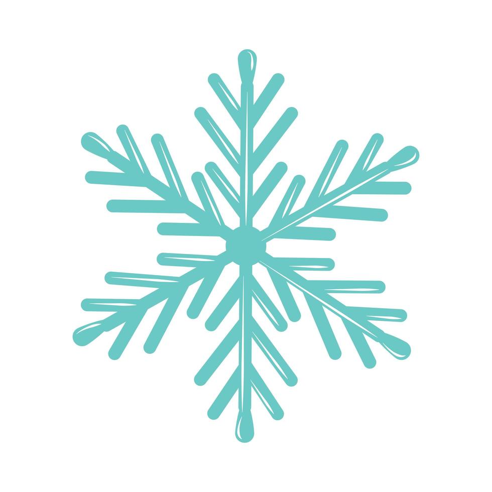 winter snowflake decoration vector