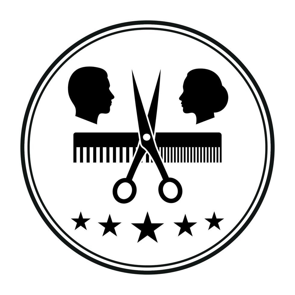 Logo for barbershops and beauty salons. vector
