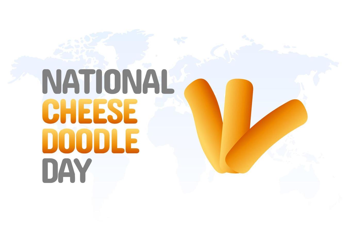 vector graphic of national cheese doodle day good for national cheese