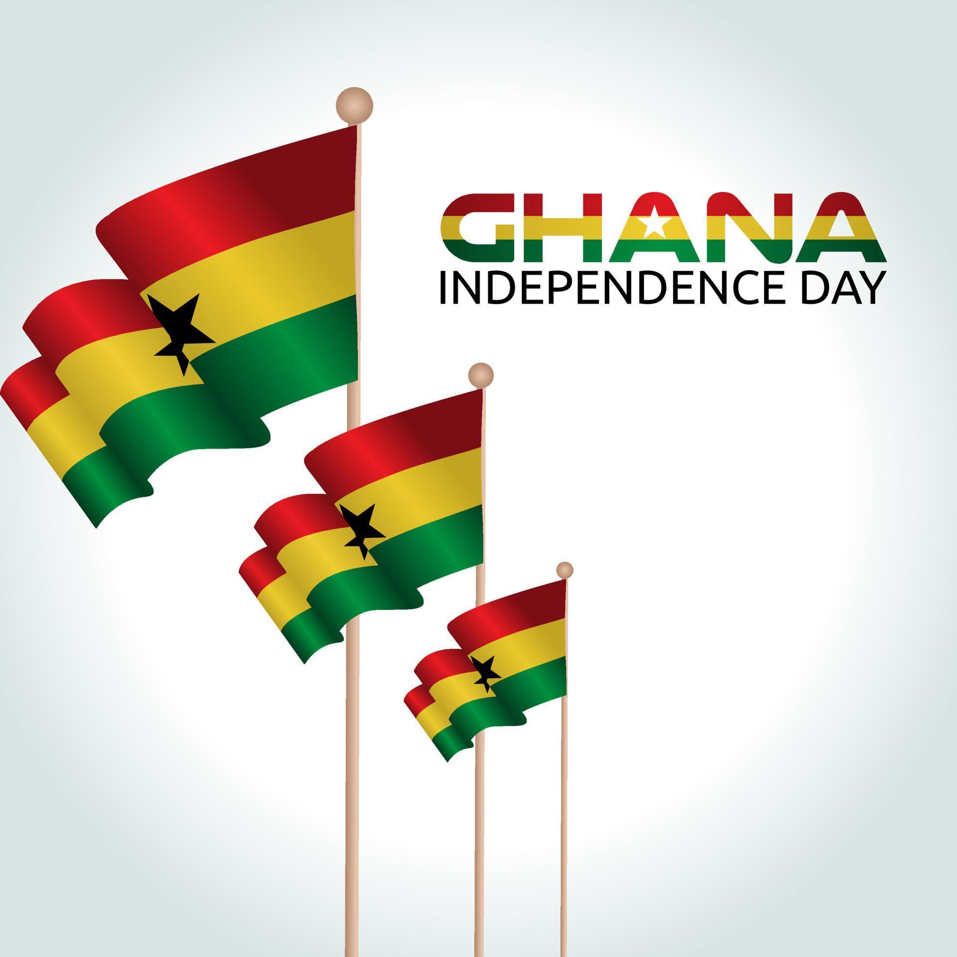 vector graphic of Ghana independence day good for Ghana independence
