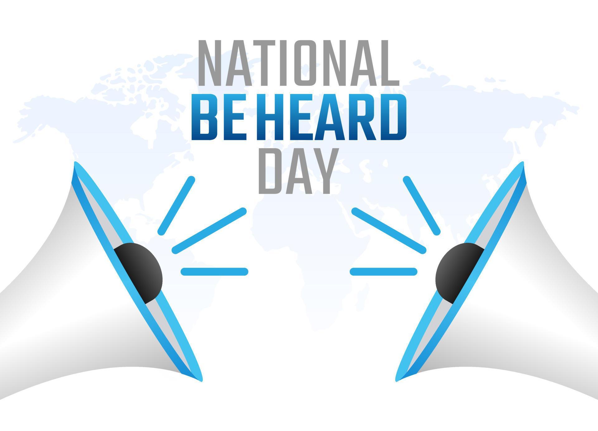vector graphic of national be heard day good for national be heard day