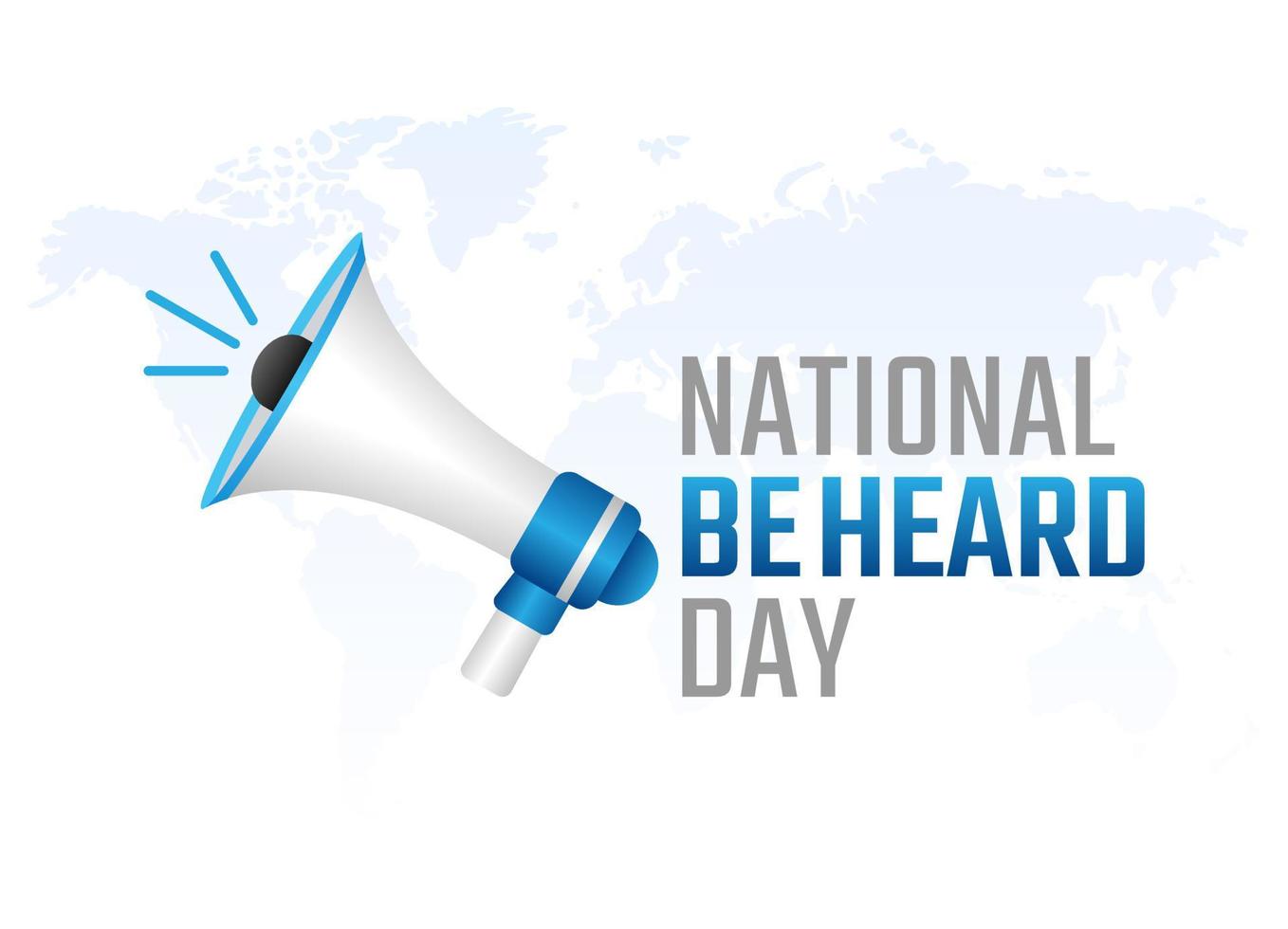 vector graphic of national be heard day good for national be heard day