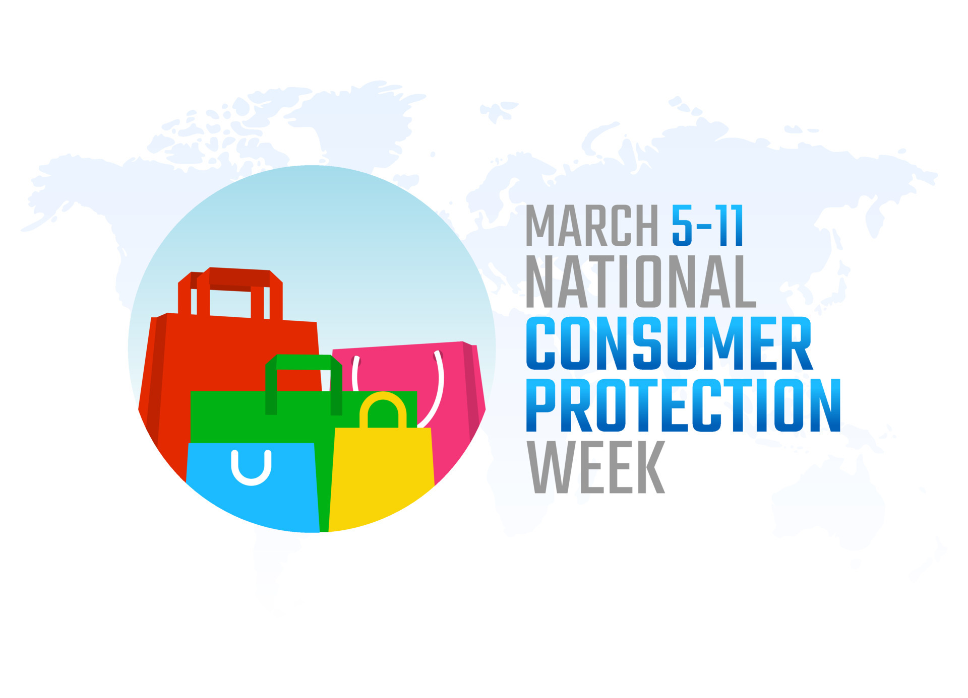 vector graphic of national consumer protection day good for national