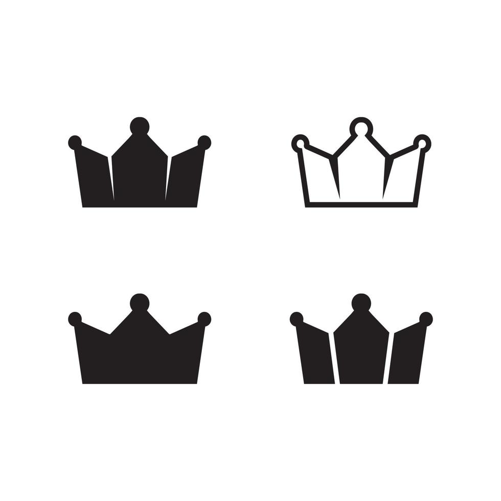 Crown Logo king logo queen logo, princess, Template vector icon illustration design imperial, royal, and  succes logo business