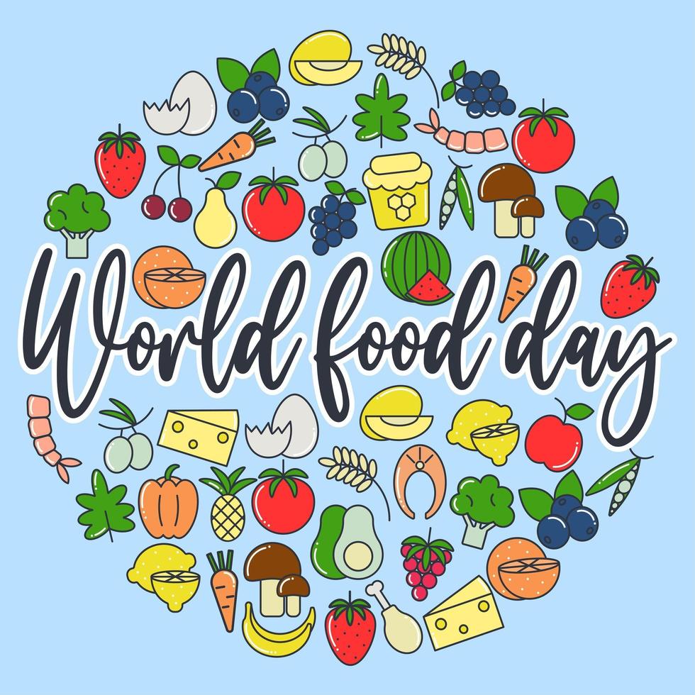 World food day banner vector