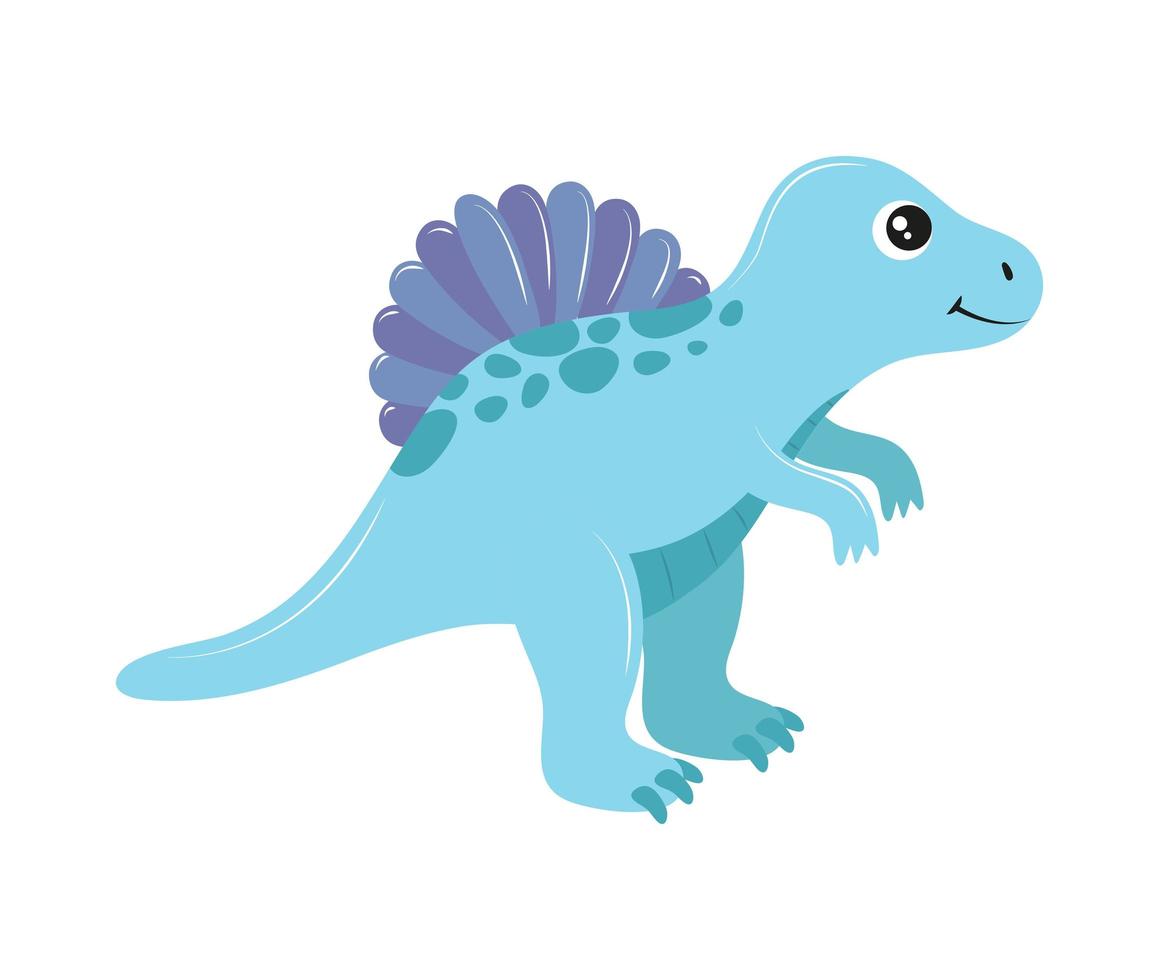 cute spinosaurus dinosaur vector