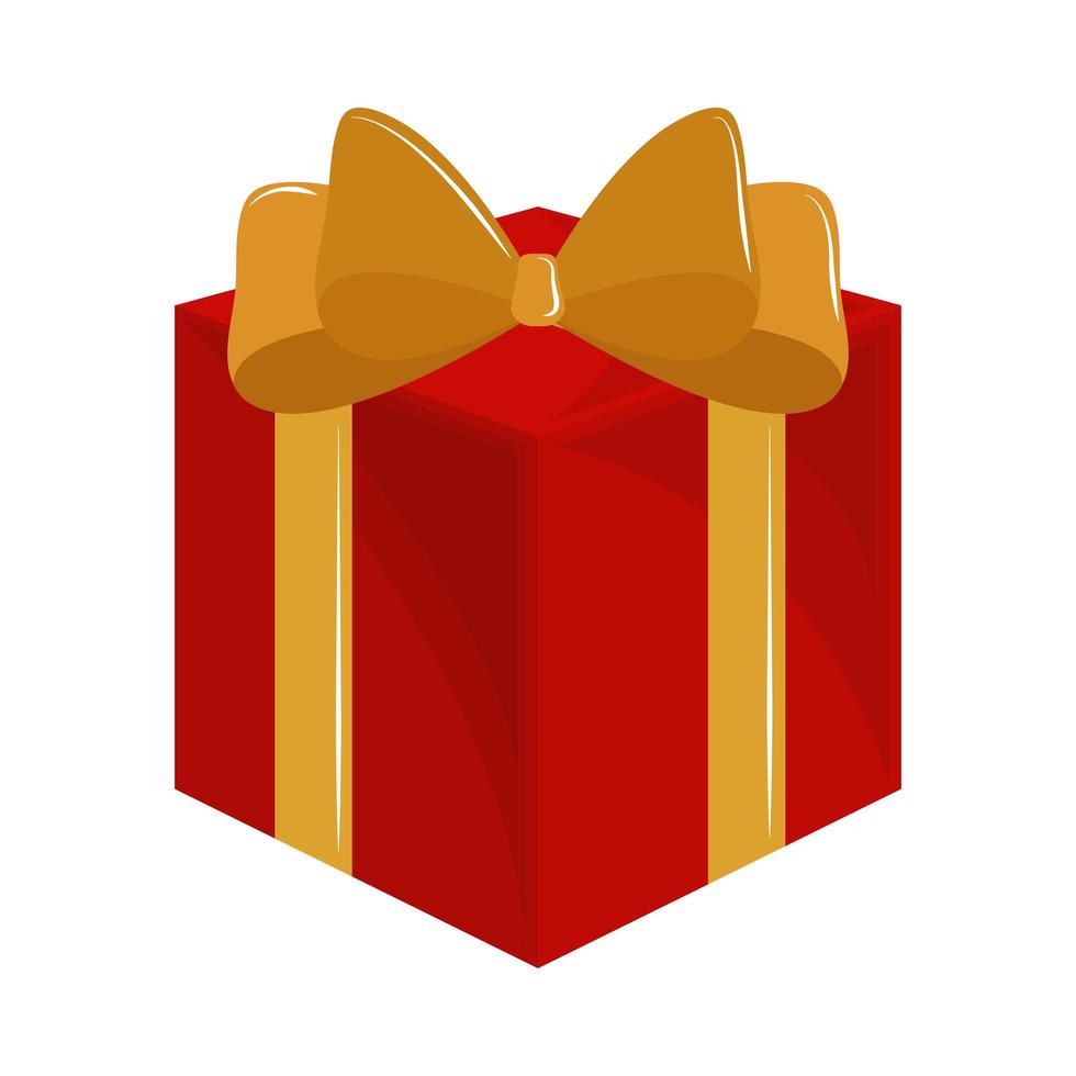 red gift box vector