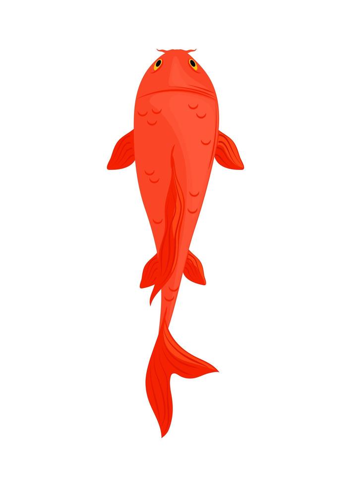 pez koi japón vector