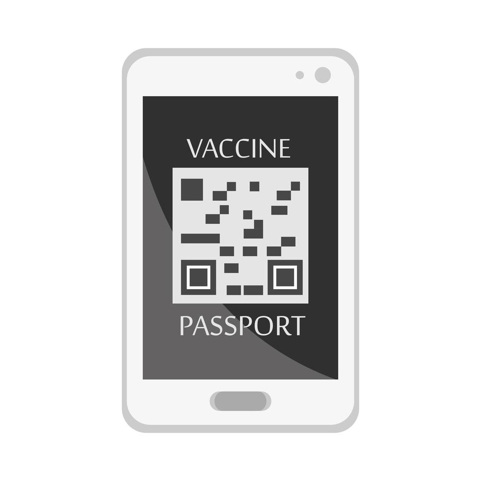 health passport vaccine vector