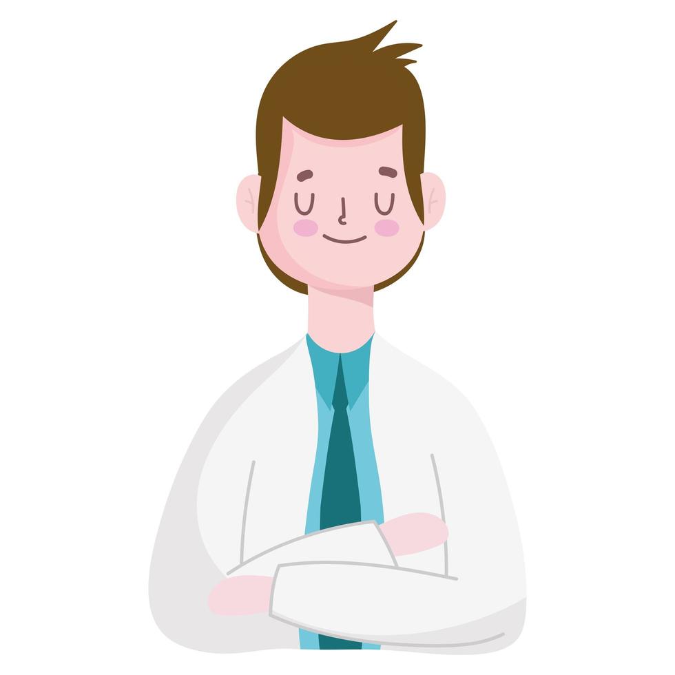 male doctor character vector