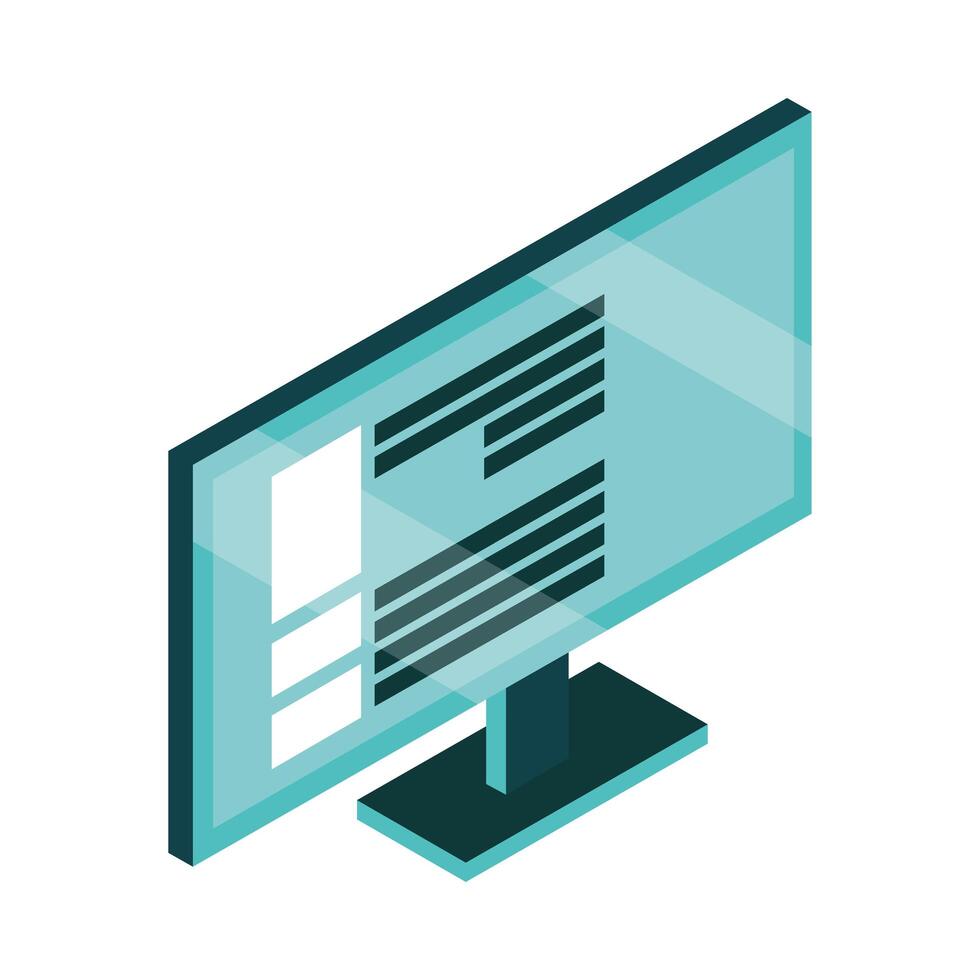 datos del servidor de la computadora vector