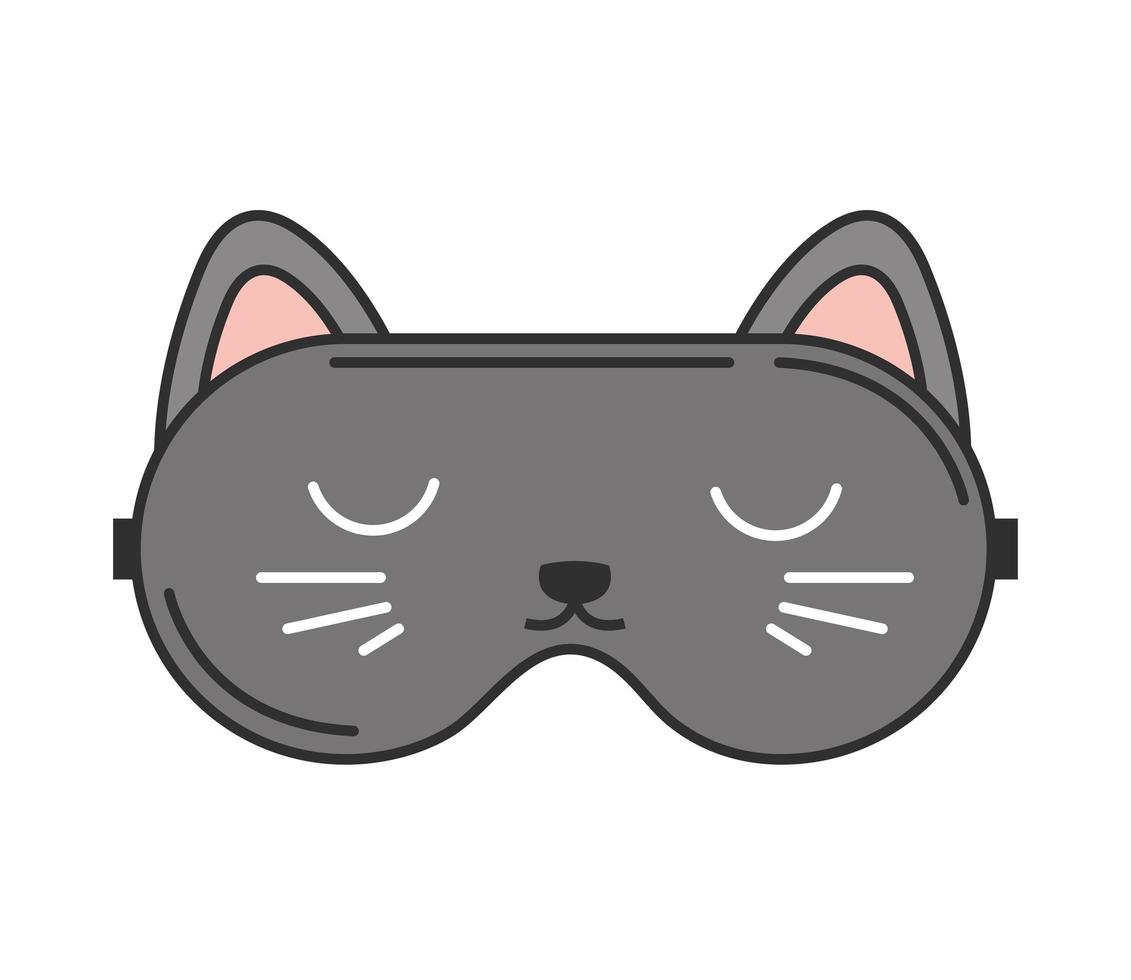 sleep mask cat vector