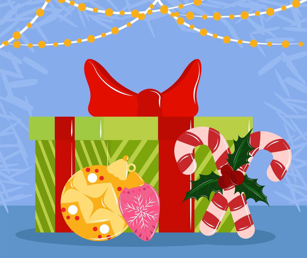christmas gifts decoration vector